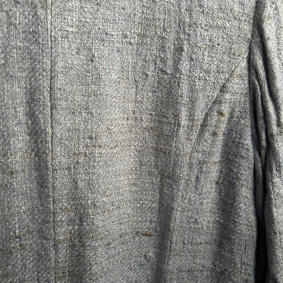 BASLER Black Label Light Blue Tweed Silk Blazer Jacket Women's EU 46 US Size 14 - Picture 7 of 10